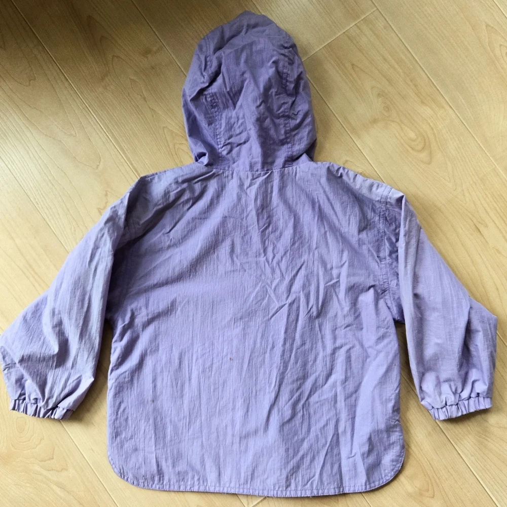 Vintage 1990s Carter's lilac purple hooded raincoat jacket